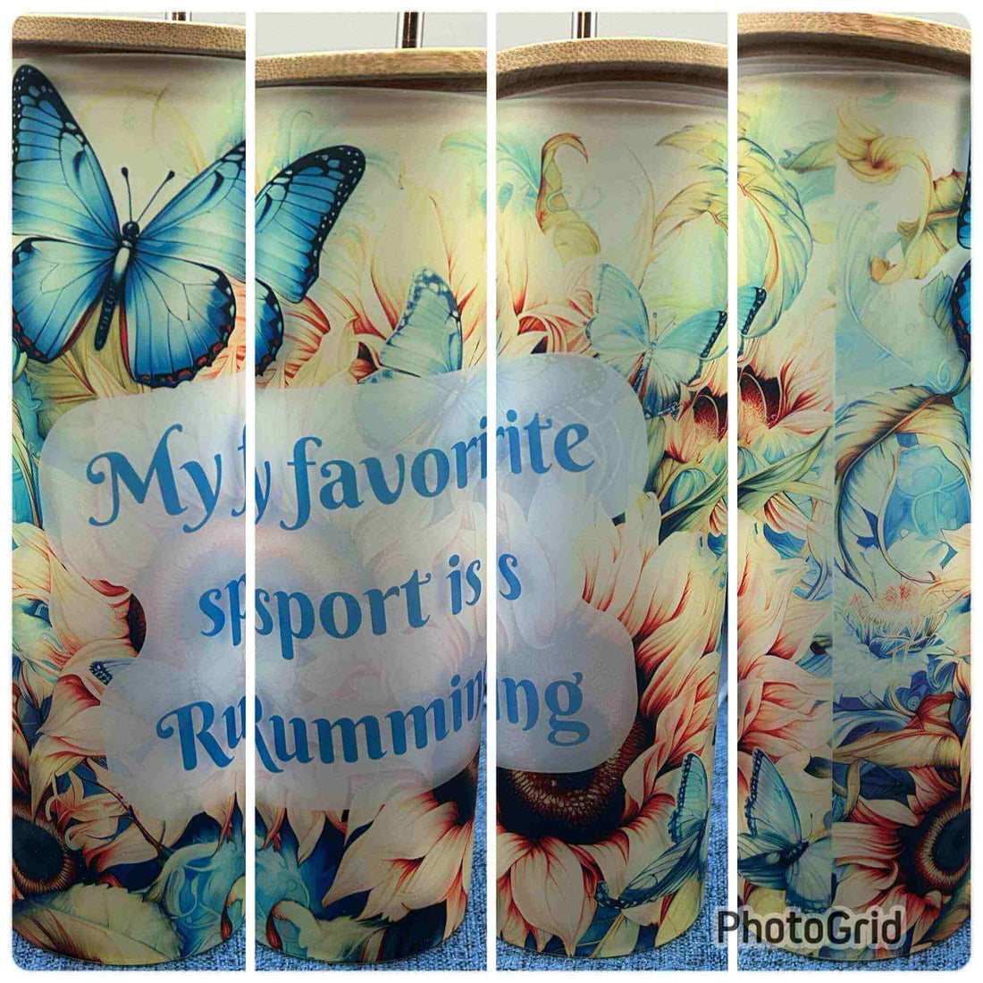 19 oz Frosted Glass Skinny Tumbler-Custom Designing