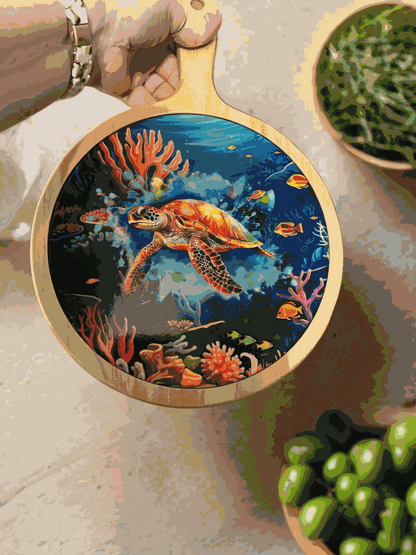 Cheese Board with Ceramic Tile-Custom Designs Available