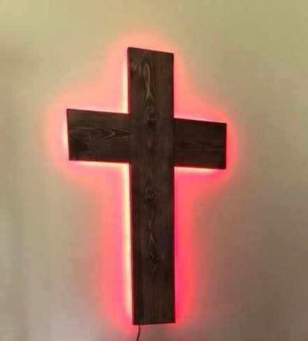LED Crosses-Various Stains 