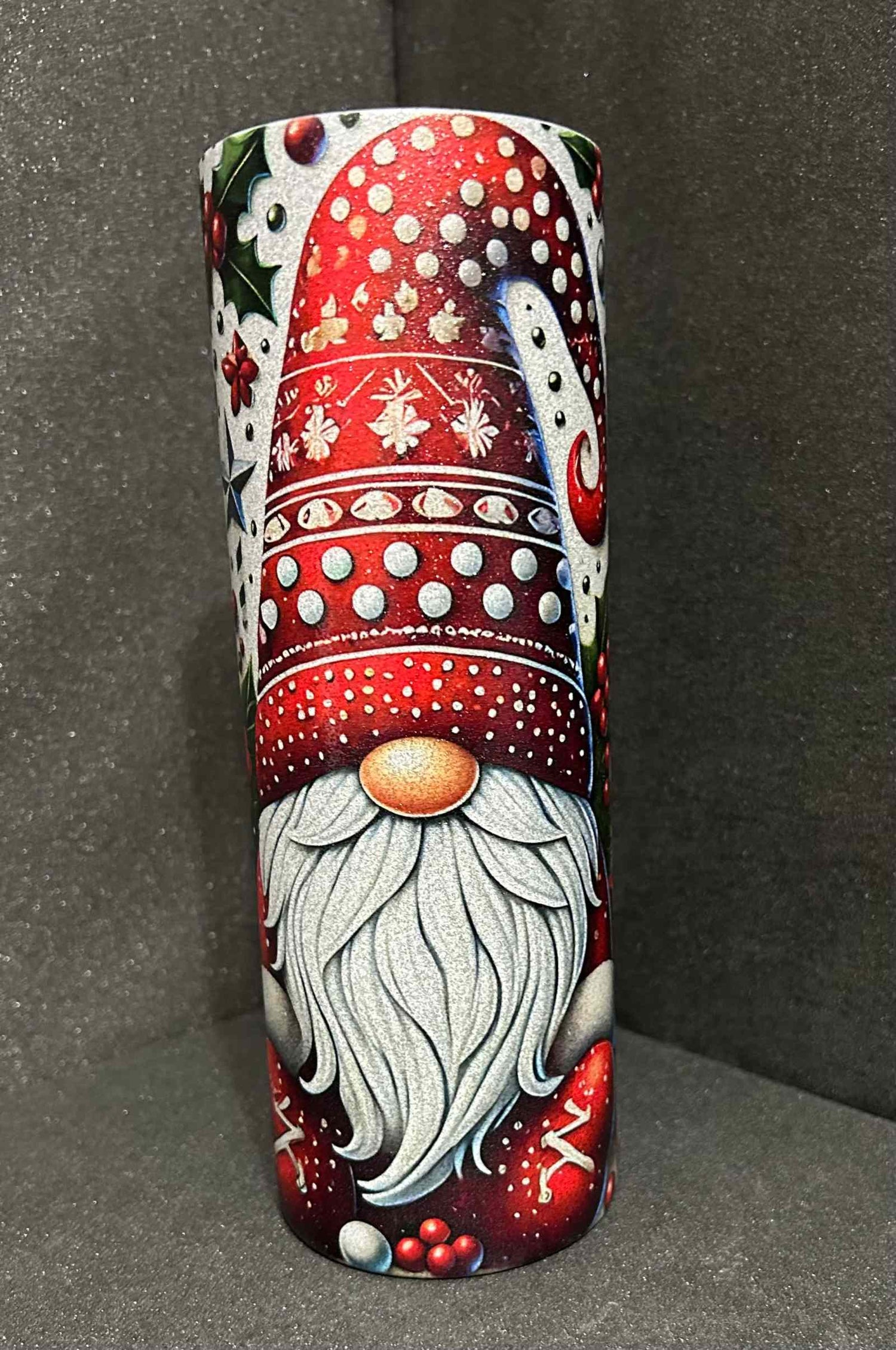 20 oz Silver Glitter Tumbler-Custom Designing