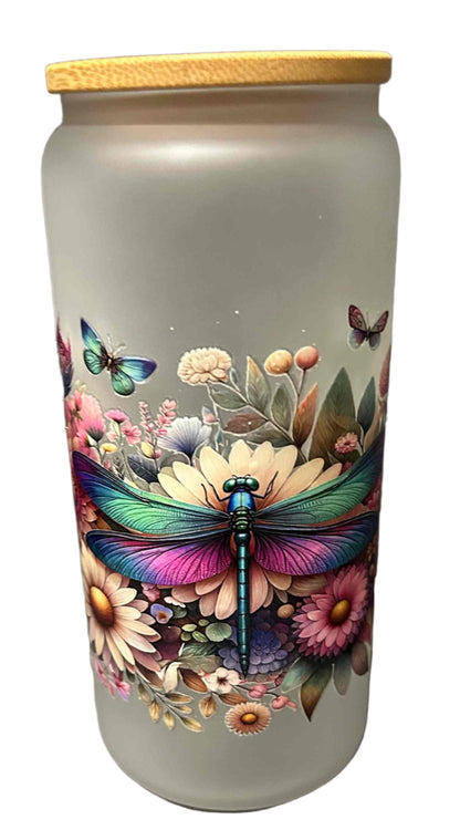 16 oz Frosted Glass Tumblers-Custom Designing Available