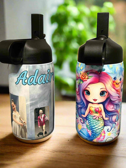 12 oz Kids Small Sport Water Bottle-Custom Designing Available