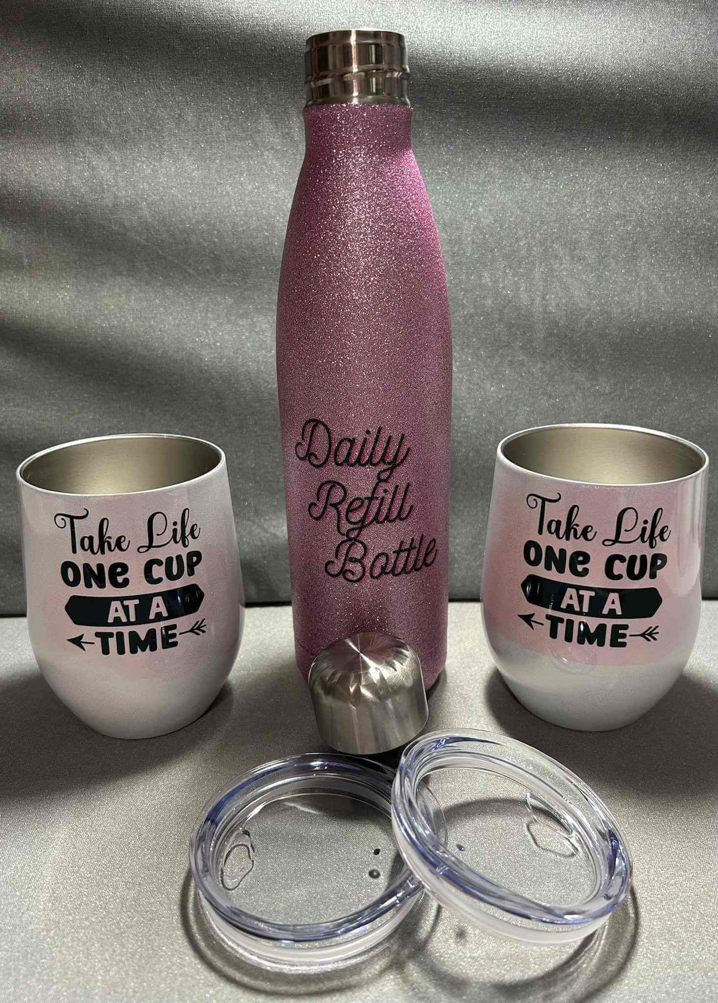 Tumbler and water bottle Gift Set-Custom Designing Available