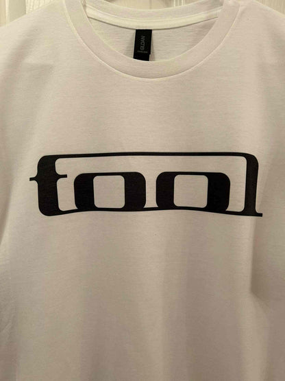 Short Sleeve T-Shirts-Custom Designing available in white fabric with black logo print.