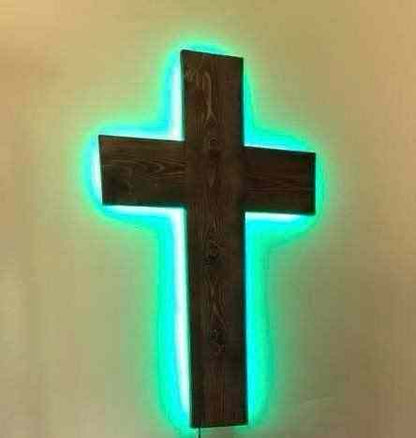 LED Crosses-Various Stains