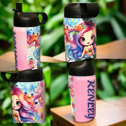 12 oz Kids Small Sport Water Bottle-Custom Designing Available
